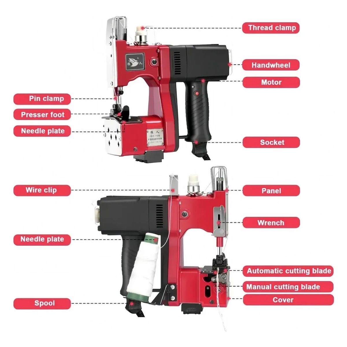 VIDA BUENAS - Maquina Cosedora De Costales Sacos Coser Portátil Industrial