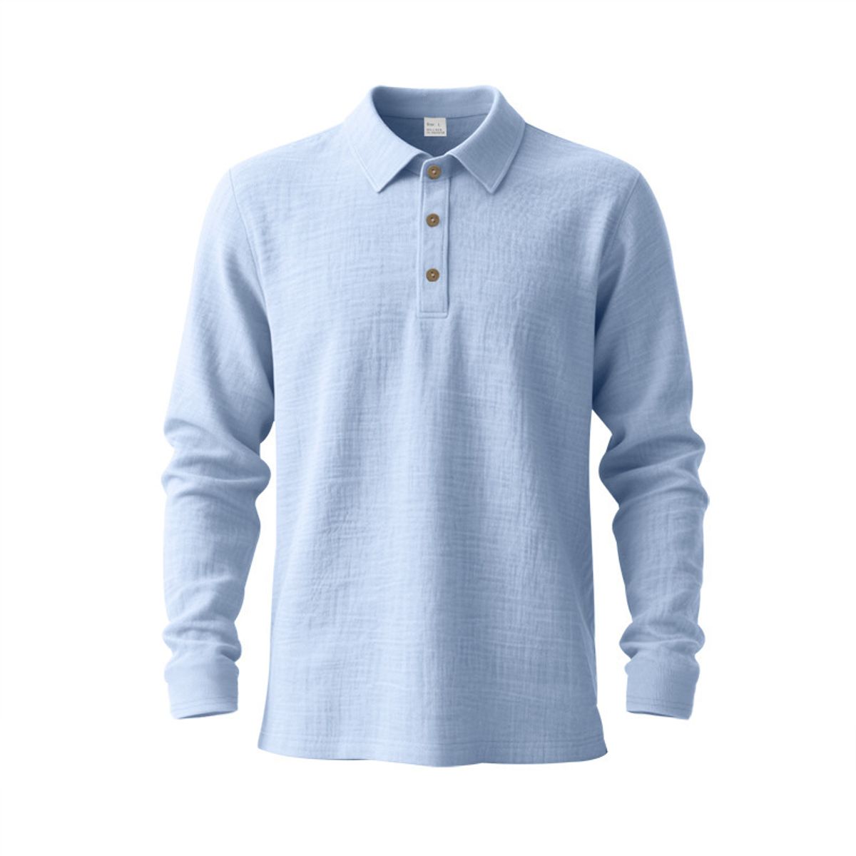 TIOZONEY - Camisas Manga hombre-Azul