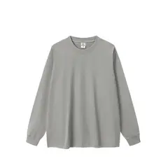TIOZONEY - Camisas Manga hombre-Gris