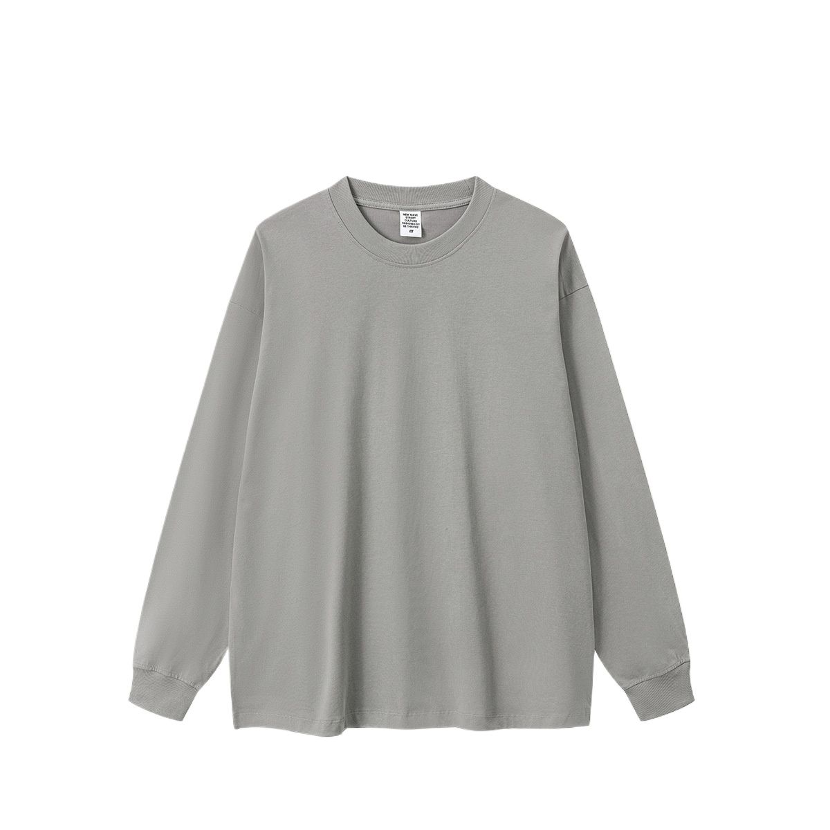 TIOZONEY - Camisas Manga hombre-Gris