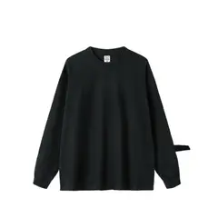 TIOZONEY - Camisas Manga hombre-Negro