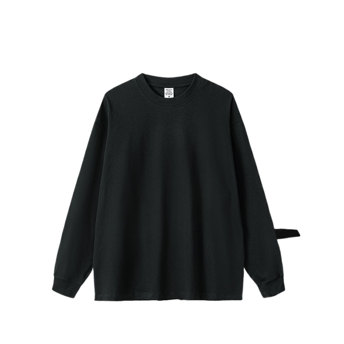 TIOZONEY - Camisas Manga hombre-Negro