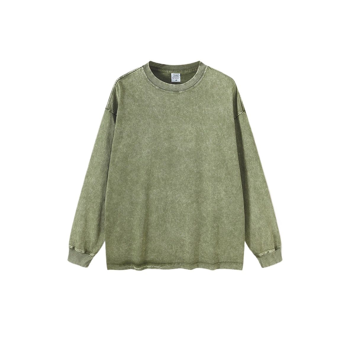 TIOZONEY - Camisas Manga hombre-Verde