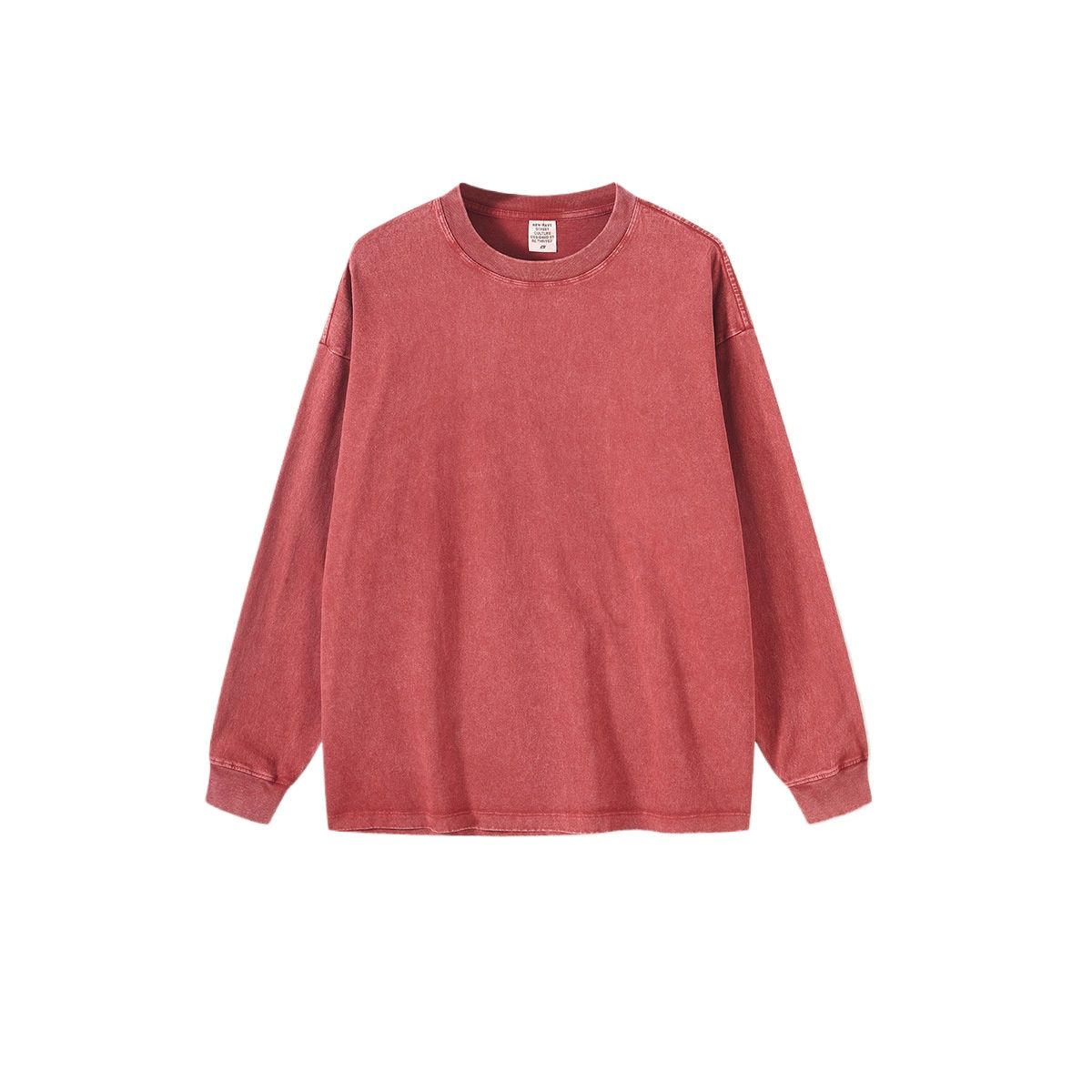 TIOZONEY - Camisas Manga hombre-Rojo