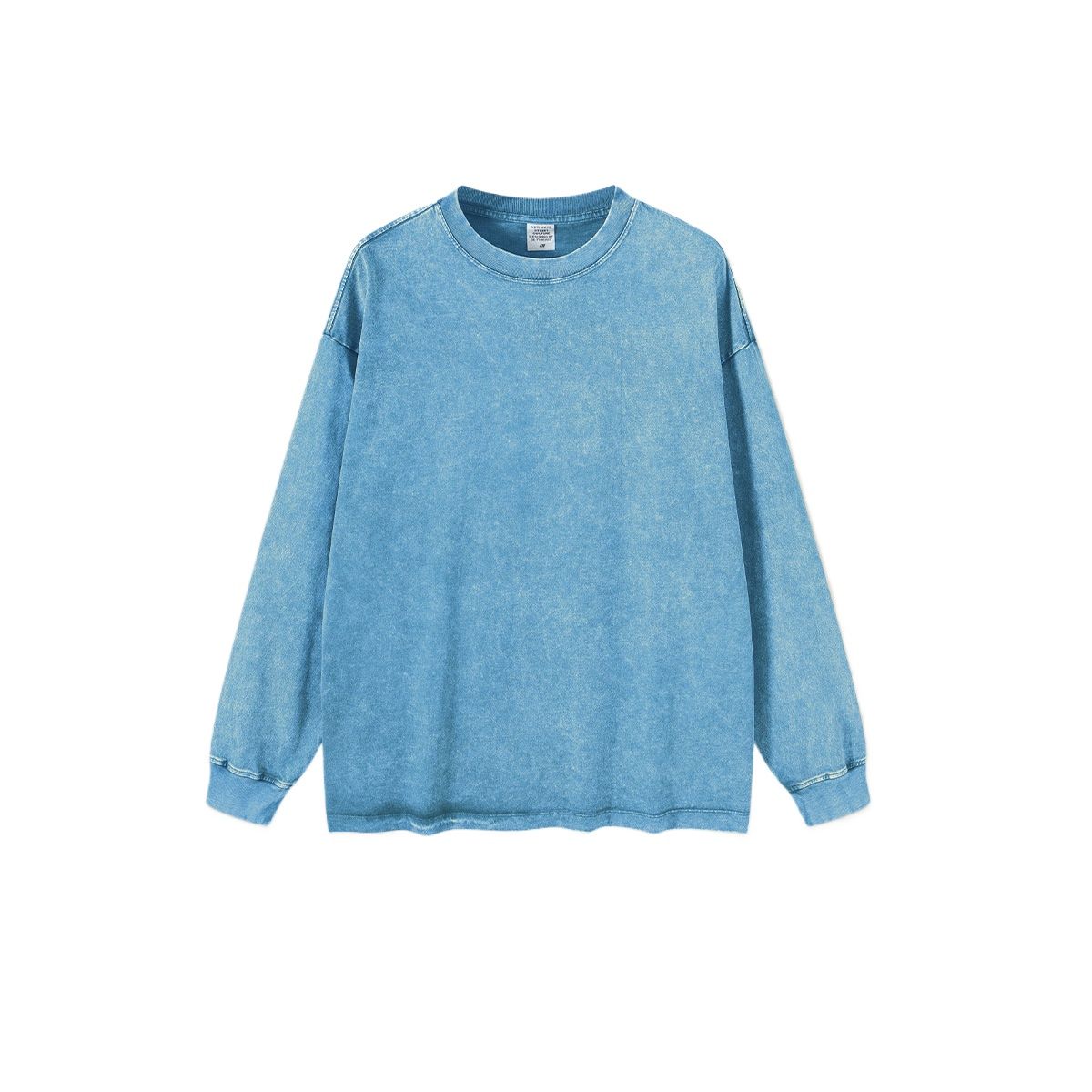 TIOZONEY - Camisas Manga hombre-Azul