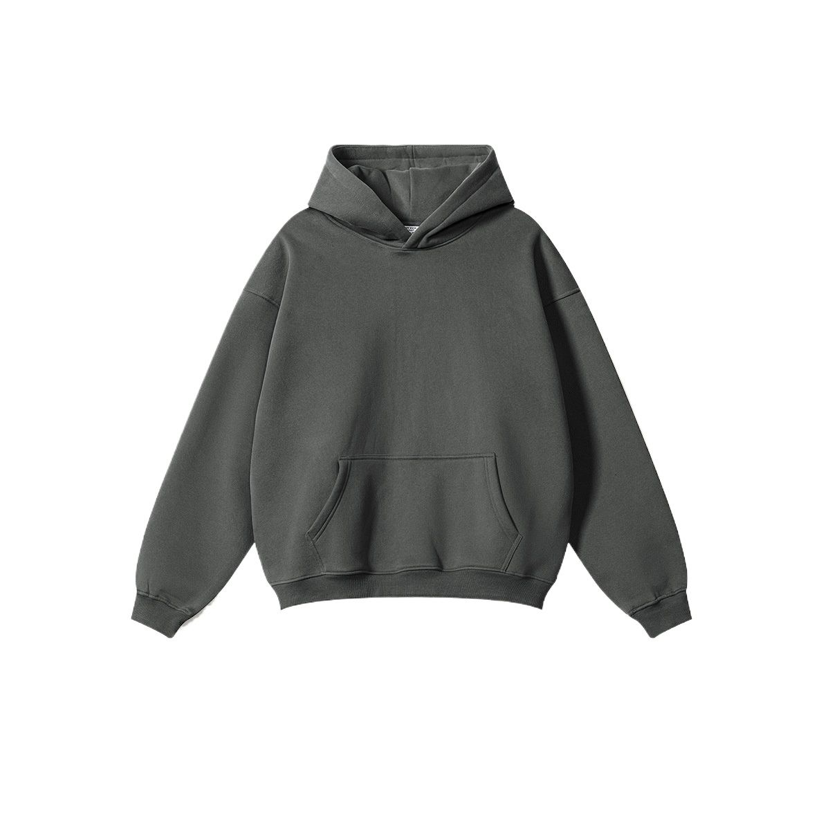 TIOZONEY - Camisas Manga hombre-Gris