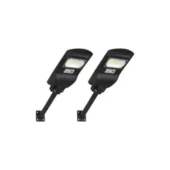 GENERICO - Pack de 2 Lámparas Solares para Jardín y Exterior con Sensor de Movimiento LED 100W Belug