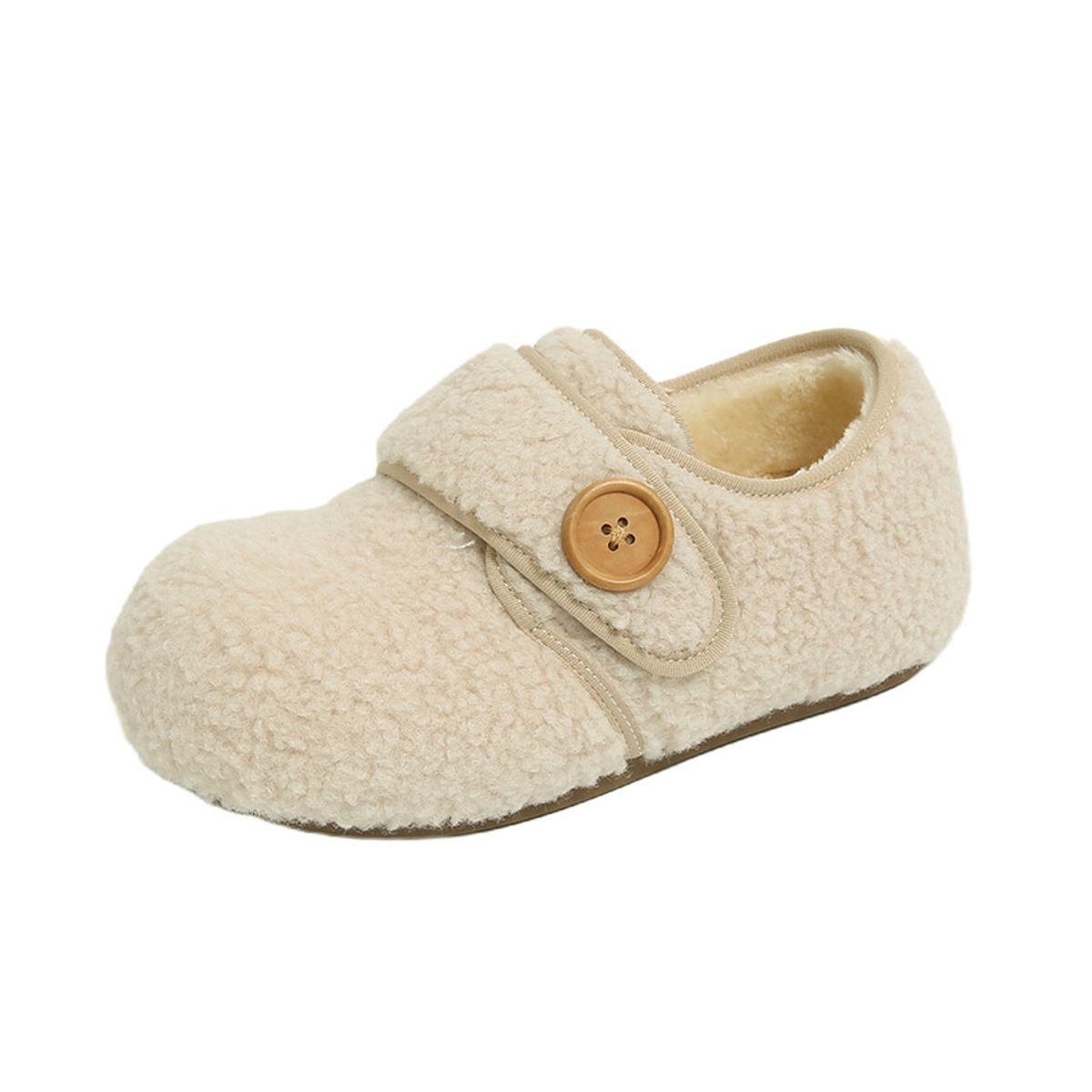 TIOZONEY - Botas de nieve cortas de felpa para Mujer - Blanco