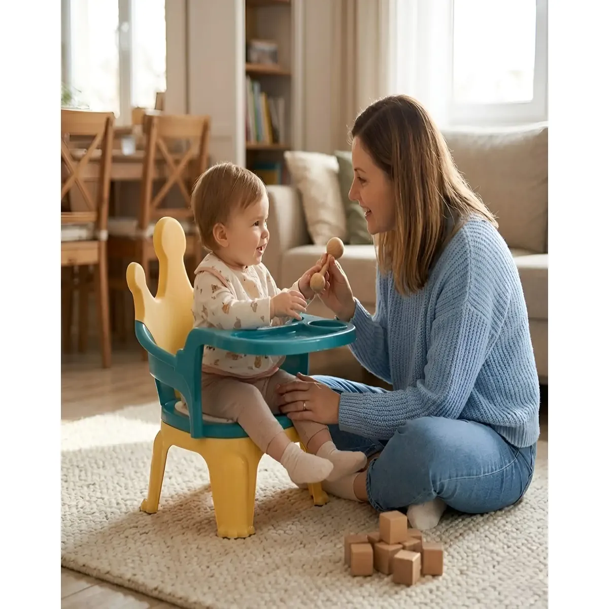 GENERICO - Silla de Alimentación y Actividades Infantil Royal Crown