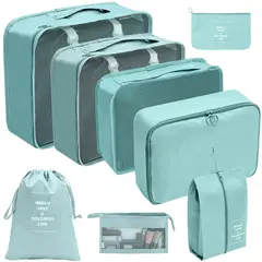 TIOZONEY - Pack 8 Bolsa de almacenamiento Beige