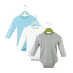 PUMUCKI - Set de 3 Bodys Lisos de Algodón para Bebé Niño