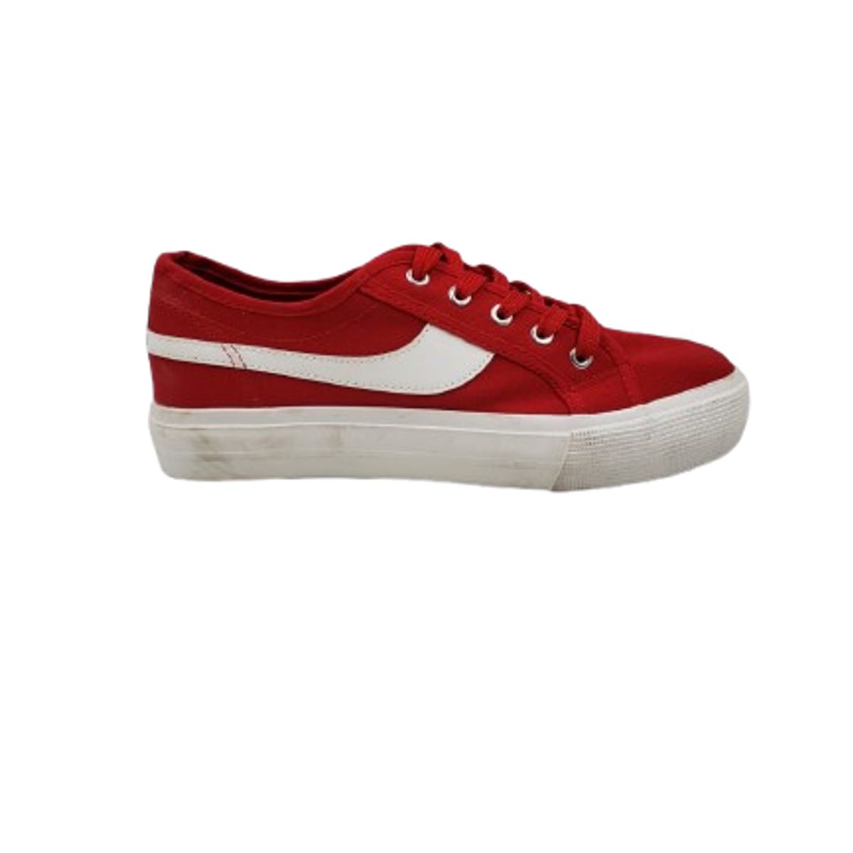 HERIEL - Zapatilla Urbana Canvas Red Platform