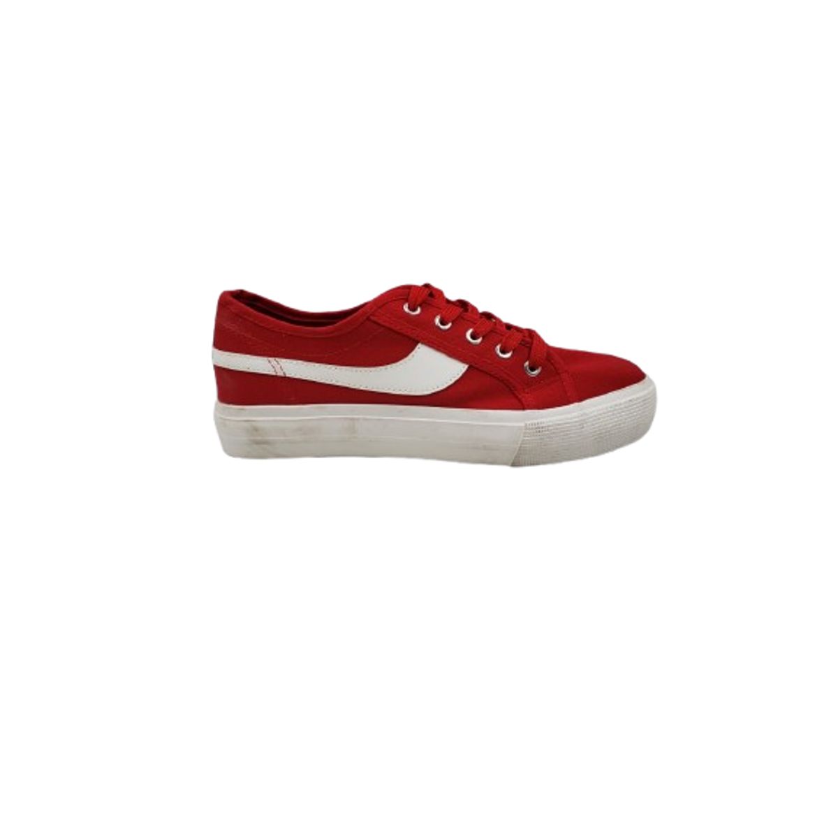 HERIEL - Zapatilla Urbana Canvas Red Platform