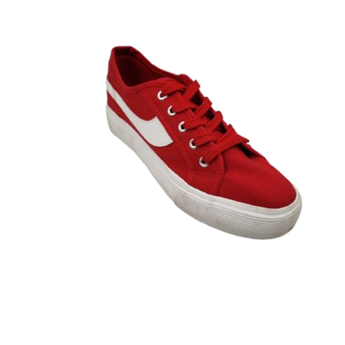 HERIEL - Zapatilla Urbana Canvas Red Platform