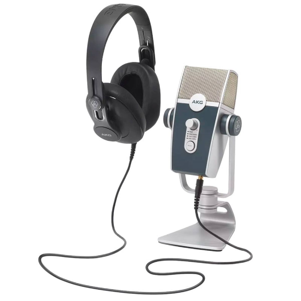 AKG - Kit Podcasting Mic Lyra y Audifono K371 Akg