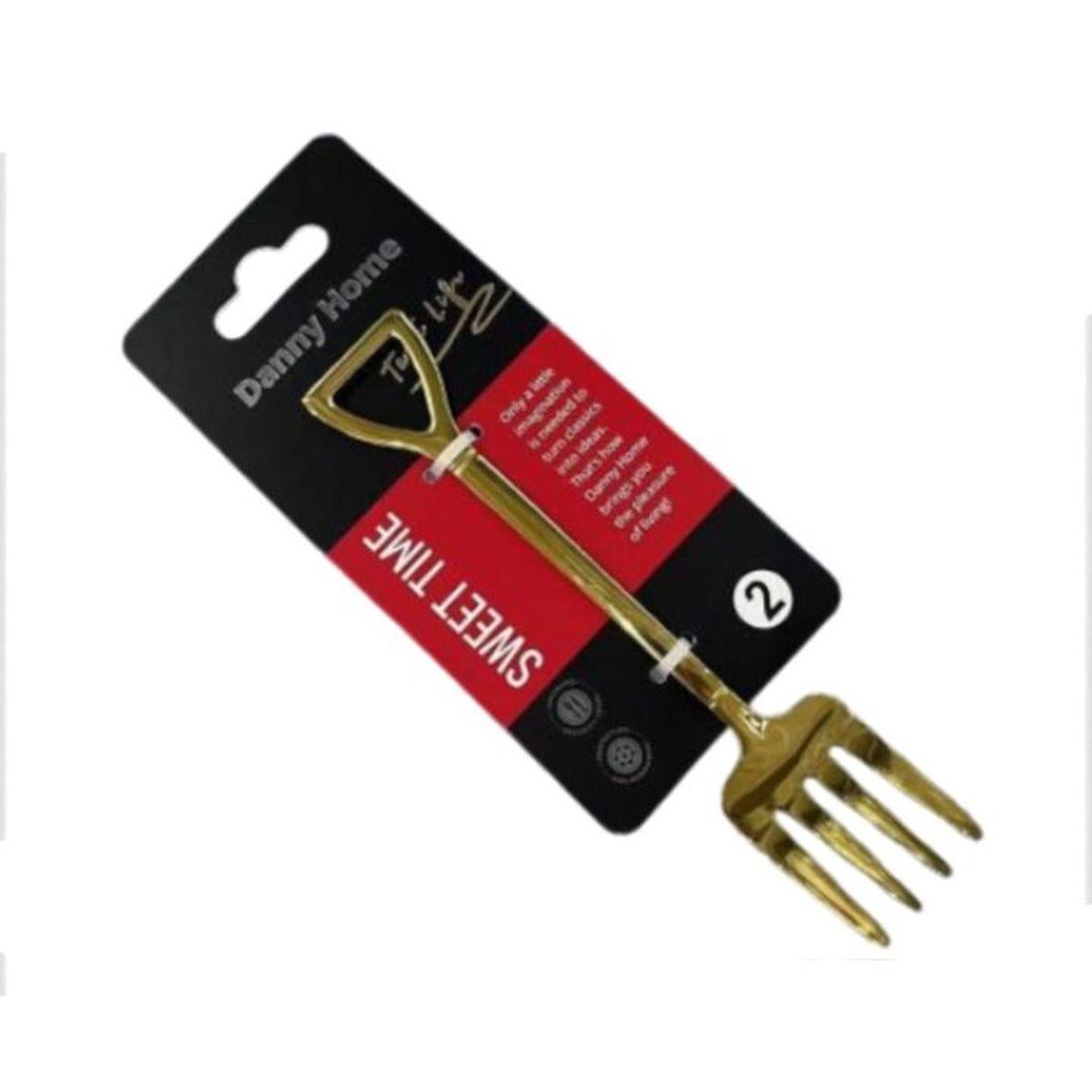 GENERICO - Juego De Tenedores Para Helados y Postres De 2 Piezas (14.8 cm)