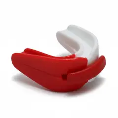 MUUK - PROTECTOR BUCAL DE SILICONA DOBLE ADULTO BLANCOROJO