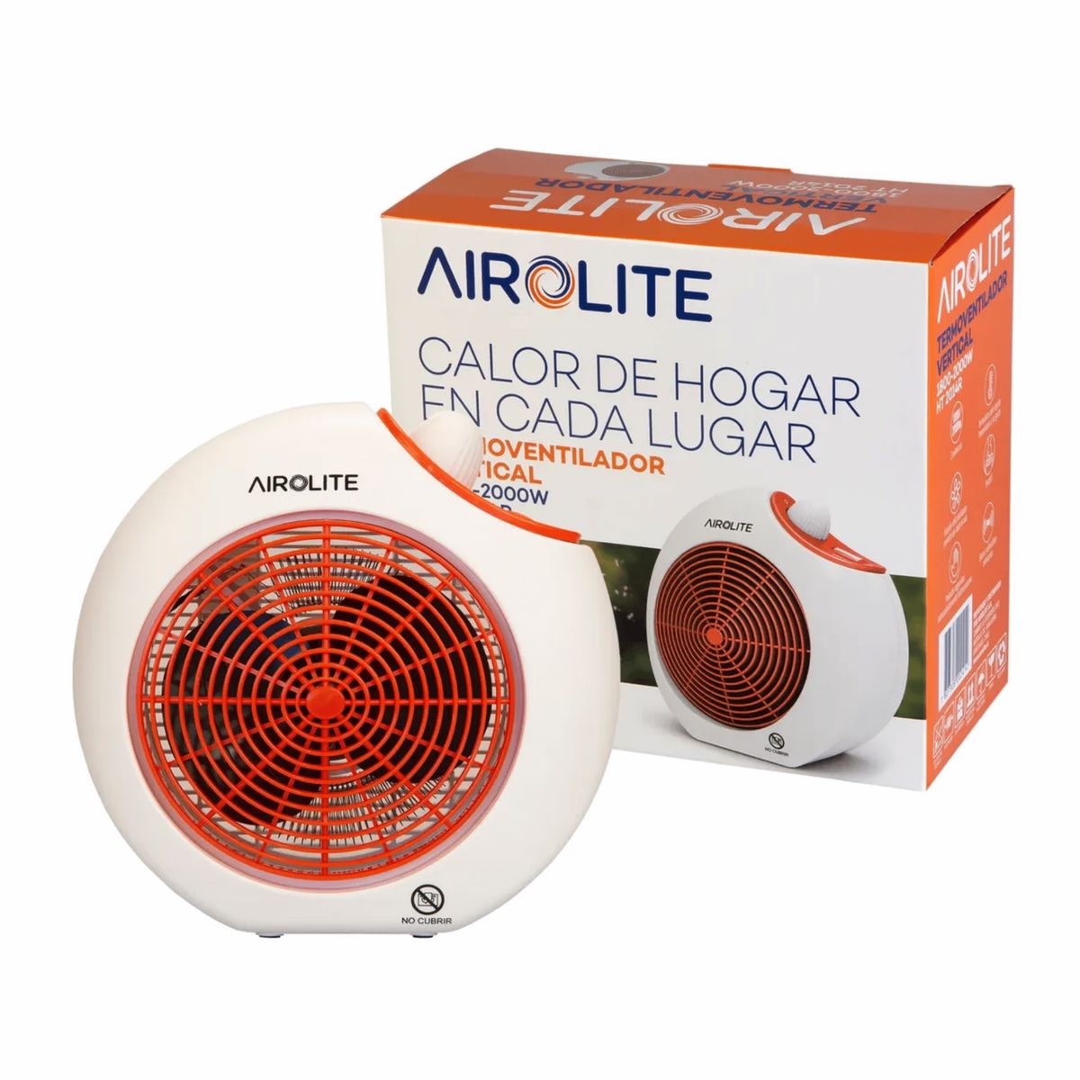 AIROLITE - Termoventilador Airolite Ht2014r Calefactor Electrico 1800w