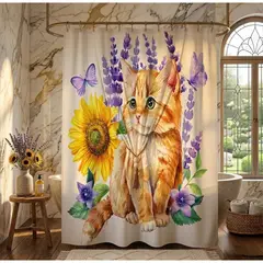GENERICO - Cortina De Bano Impermeable Medidas 180×180 Cm Diseño4