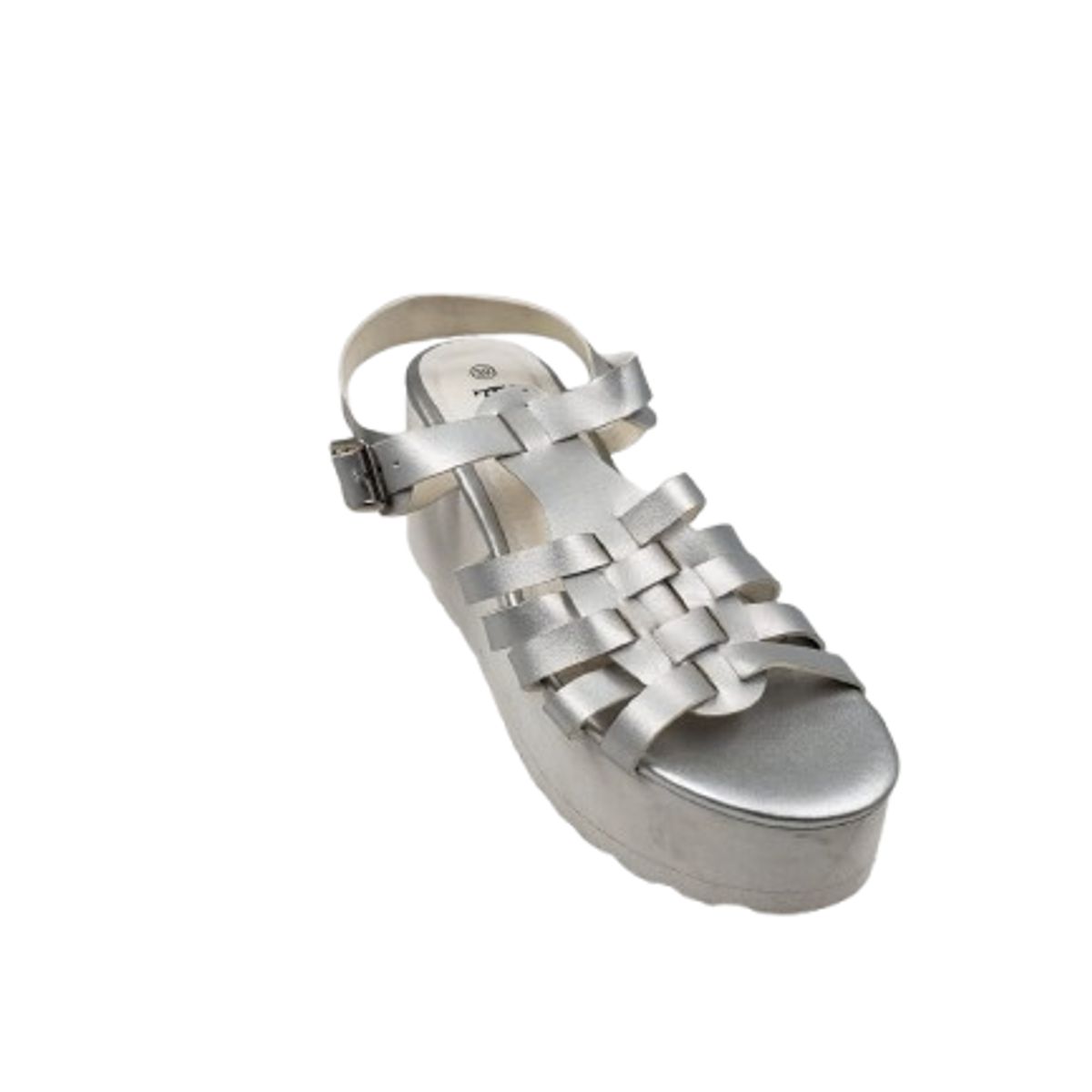 HERIEL - Sandalia Plataforma Romanas Plata