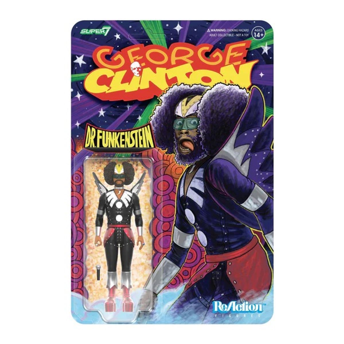 SUPER7 - George Clinton - Dr Funkenstein - ReAction Figures - Figura Coleccionable