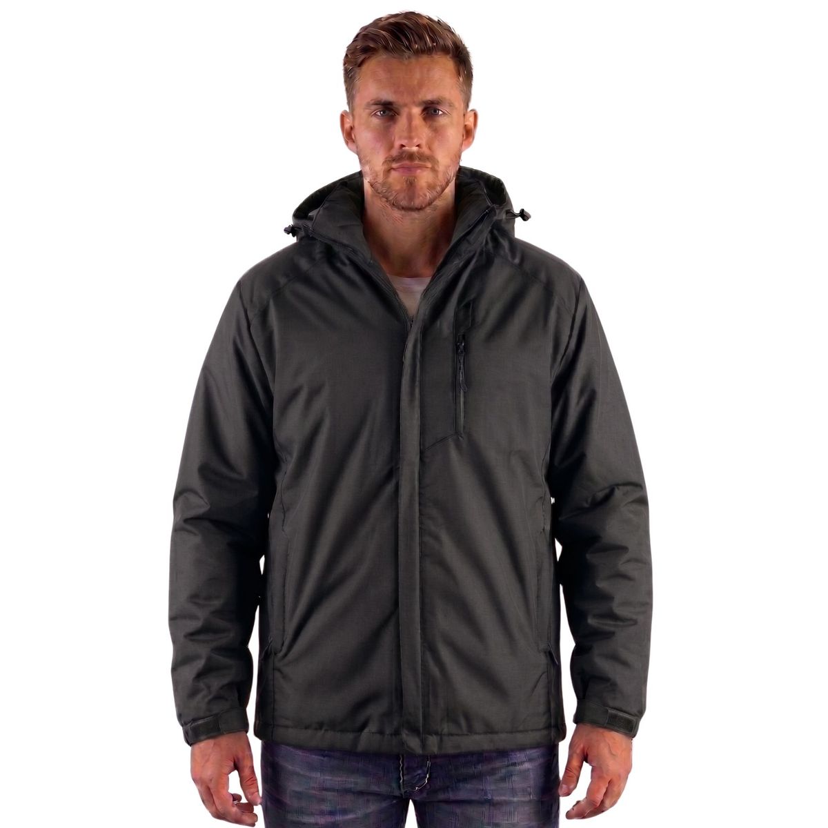 LOOK SHOP - Chaqueta Hombre Premium Excelente Calidad. Parka Forro Piel H302
