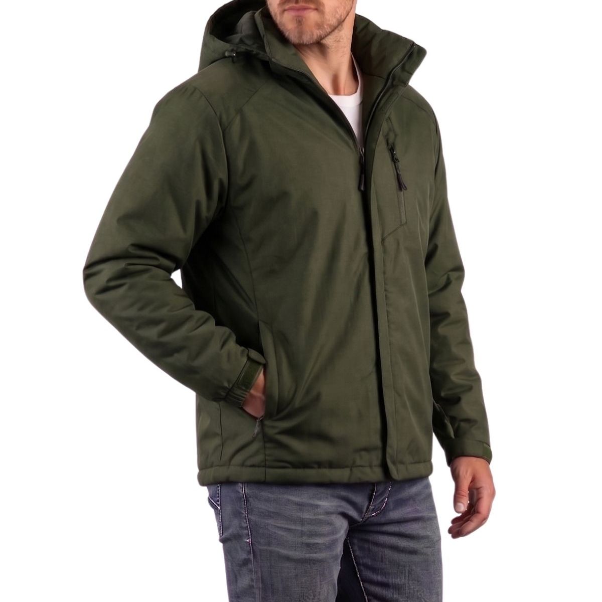 LOOK SHOP - Chaqueta Hombre Premium Excelente Calidad. Parka Forro Piel H302