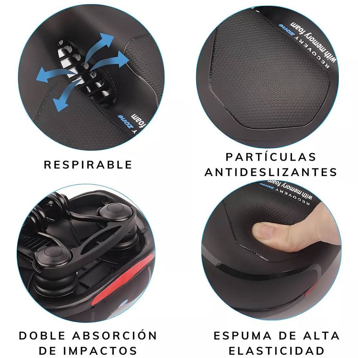 GENERICO - Sillin Para Bicicleta Antiprostatico Con Gel Y Reflectante