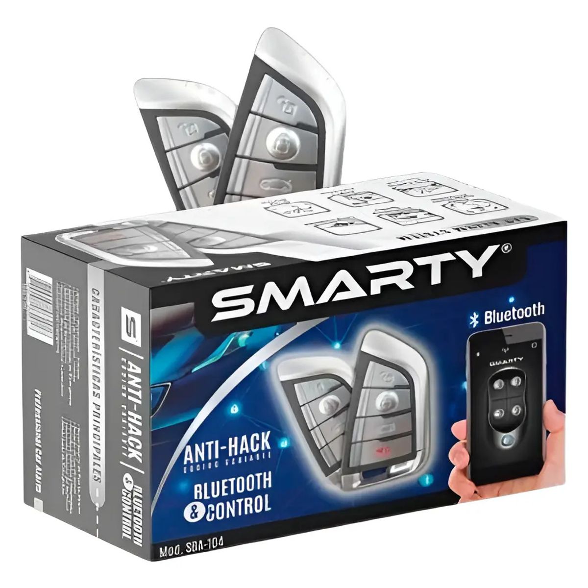 SMARTY - Alarma Auto Bluetooth Código Variable Smarty Alta Calidad