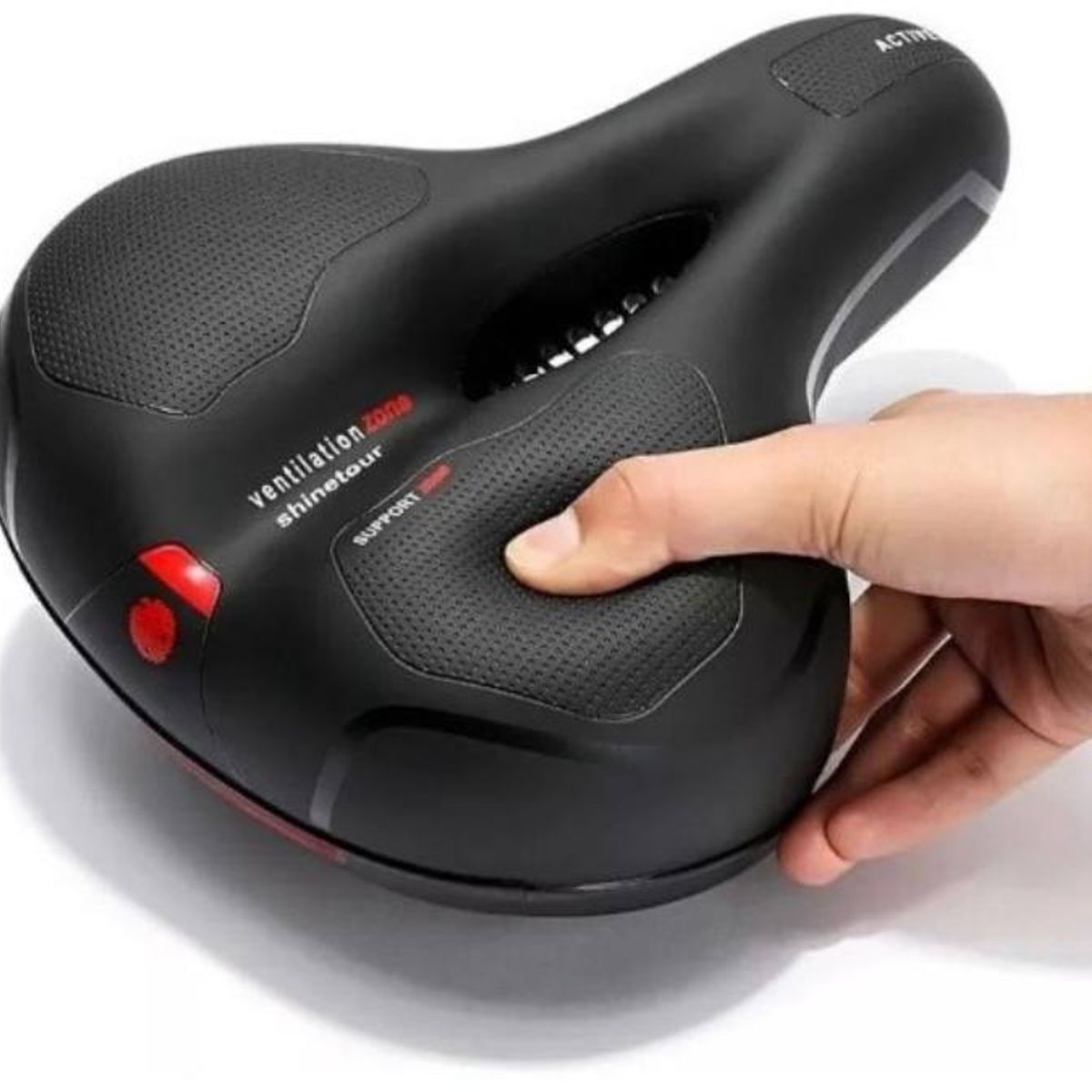 GENERICO - Sillin Para Bicicleta Antiprostatico Con Gel Y Reflectante