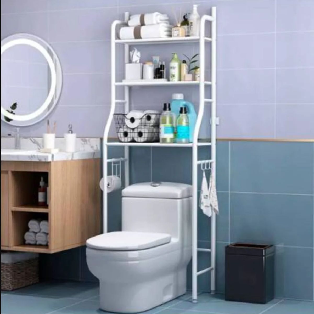 GENERICO - Estante Mueble Organizador De Baño 3 Niveles Repisa.