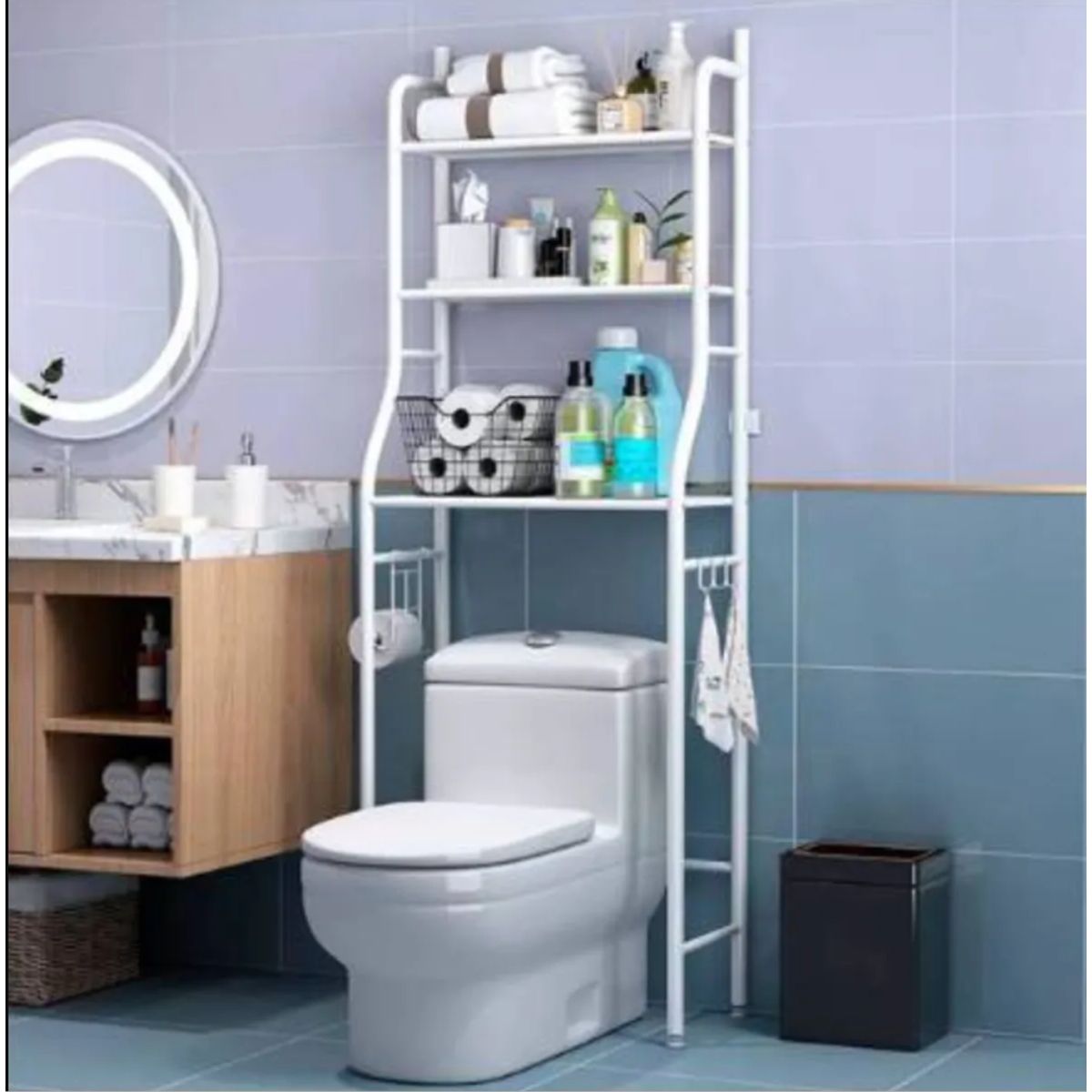 GENERICO - Estante Mueble Organizador De Baño 3 Niveles Repisa.