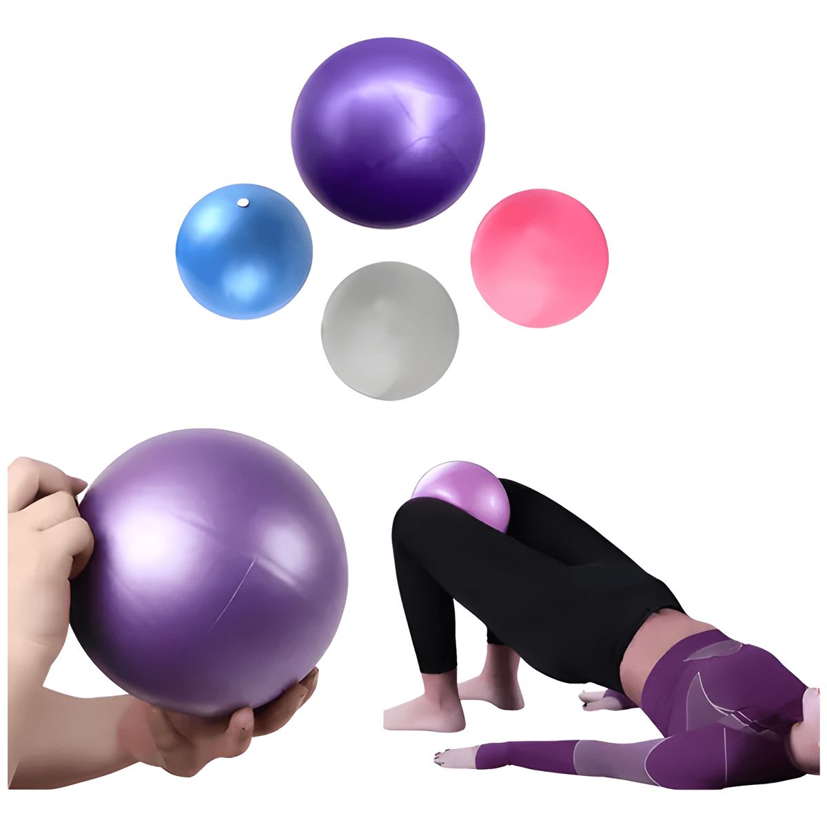 GENERICO - Pelota balón de yoga pilates de 20 a 25 cm