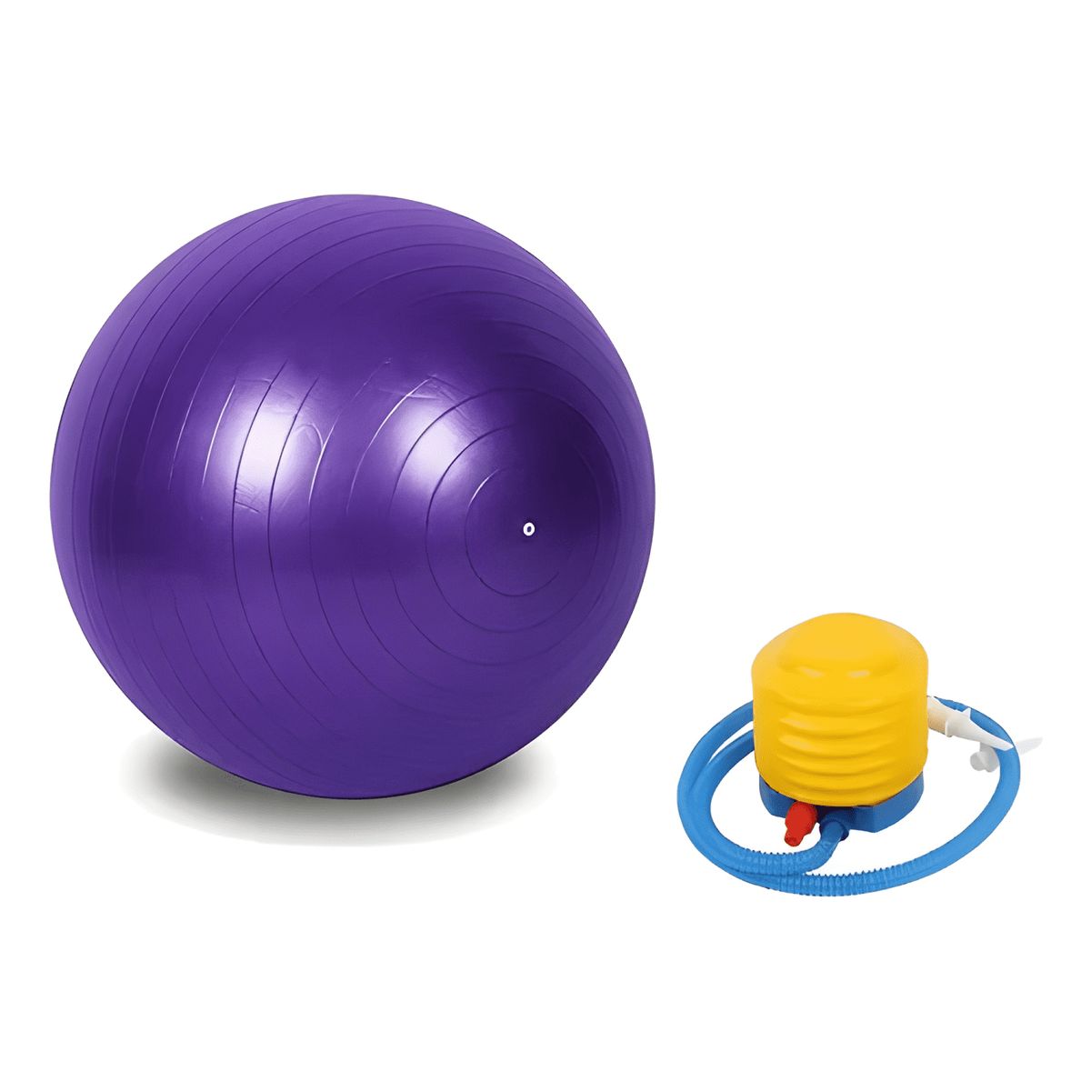 GENERICO - Pelota balon pilates 65cm fitball + 1 inflador Morado