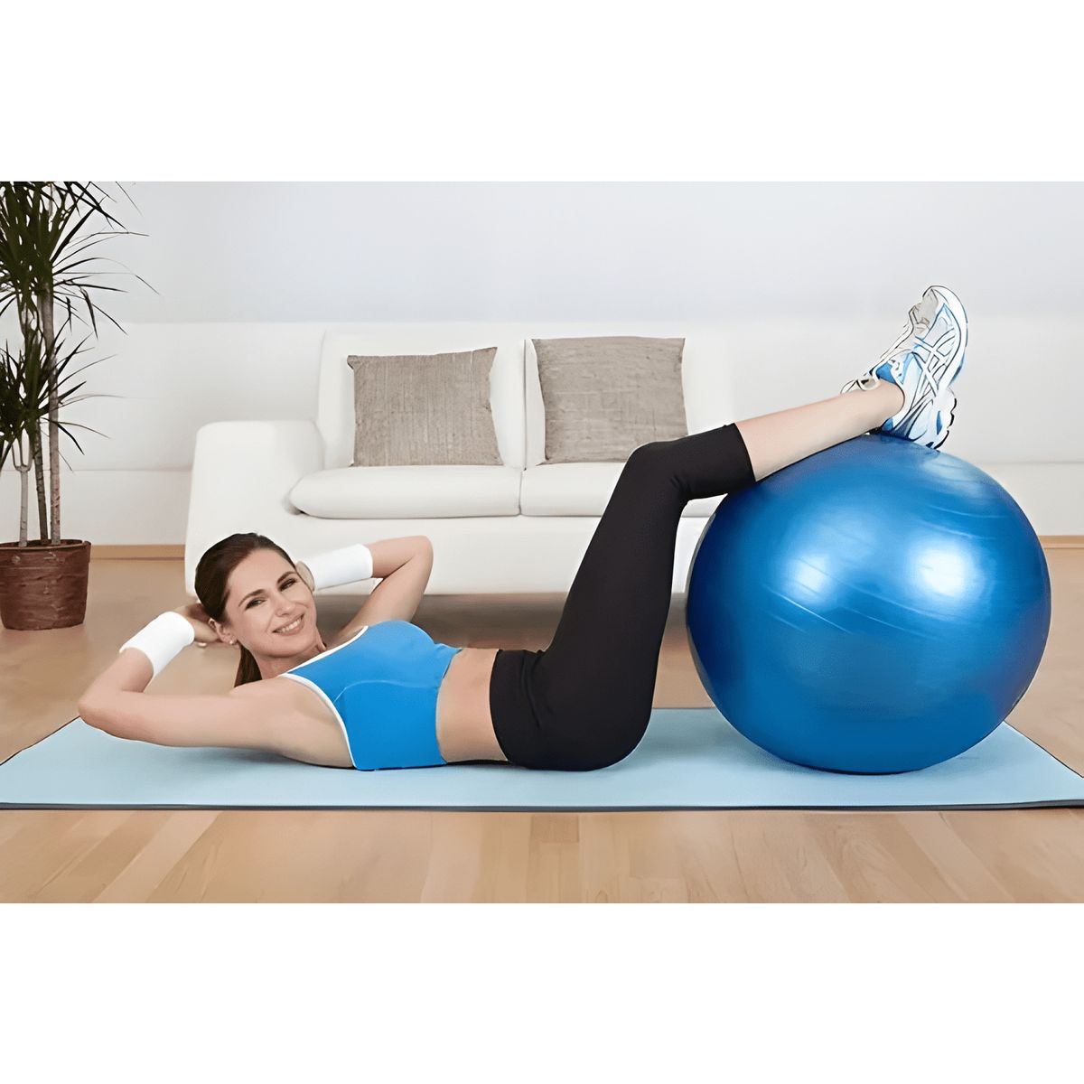 GENERICO - Balón pilates 65 cm + inflador - yoga & pilates 2