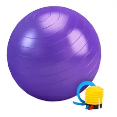 GENERICO - Pelota balón terapéutico fitball yoga pilates 75cm Morado