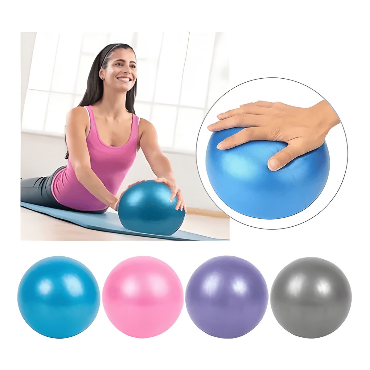 GENERICO - Pelota balon yoga pilate fitball overball rehabilitación 25c
