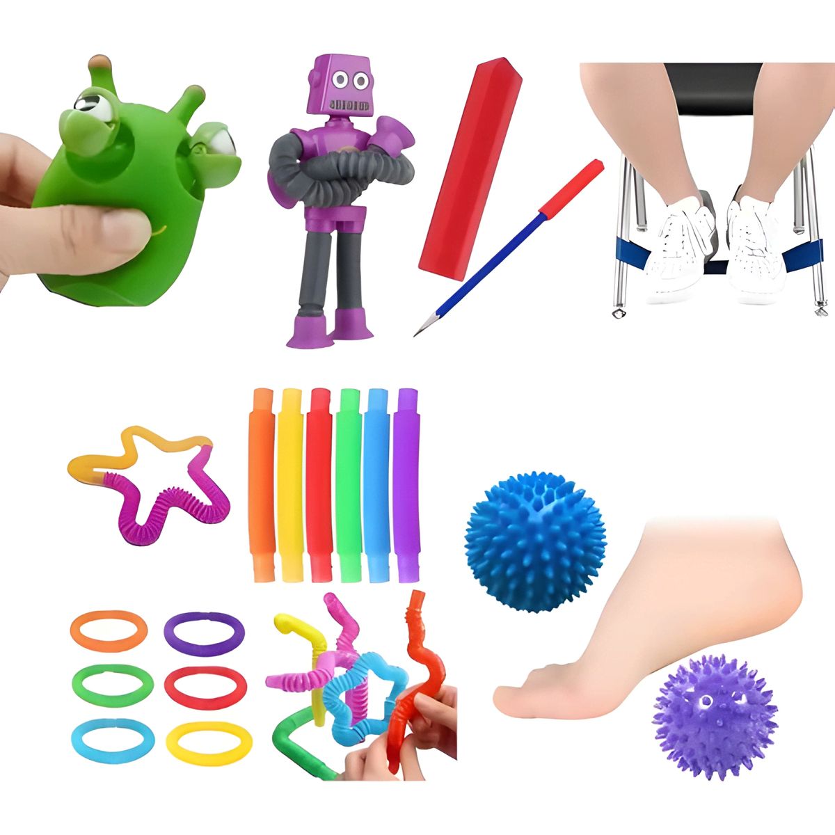 GENERICO - Pack sensorial antiestrés para niños con autismo tea - tdah