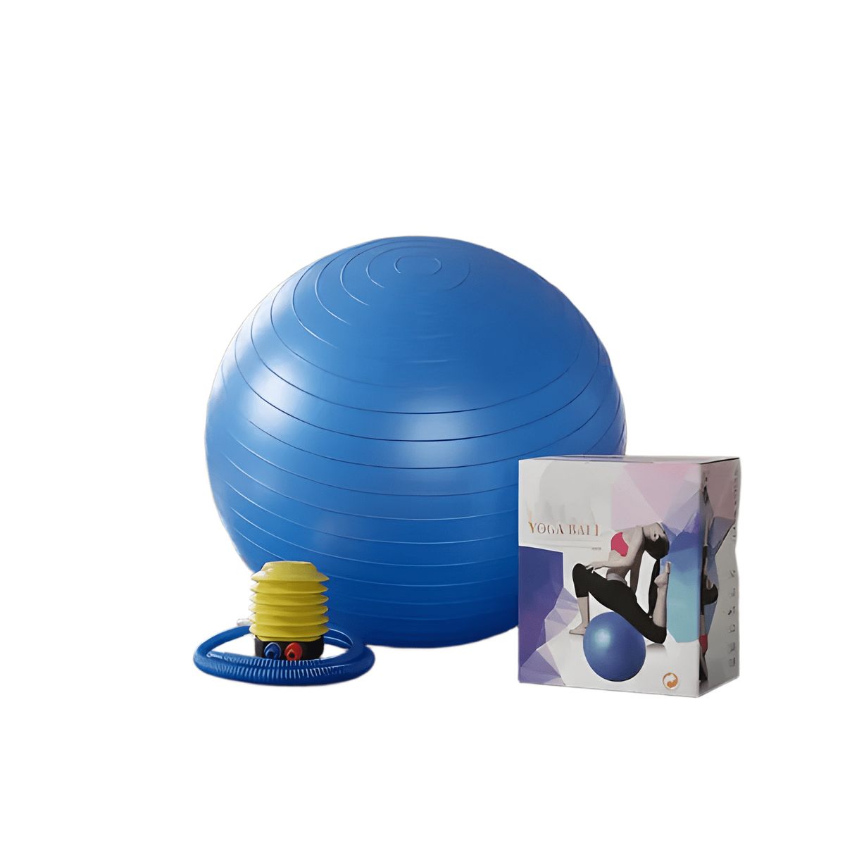GENERICO - Pelota de yoga o balón de pilates 65cm + inflador