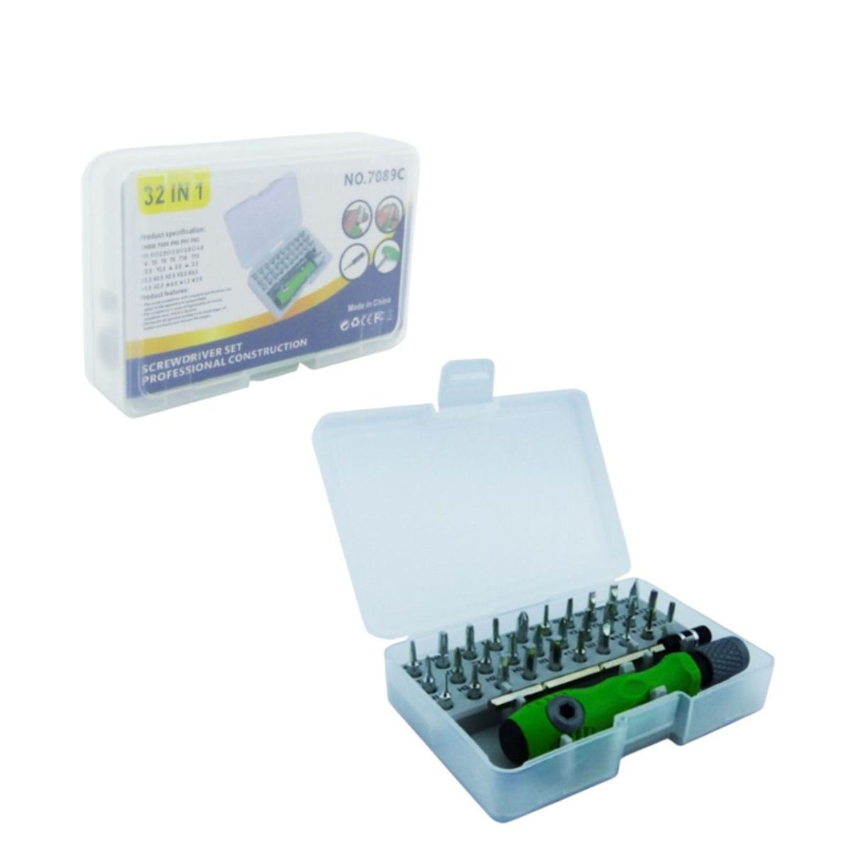 GENERICO - Destornillador De Precision Multifuncion 32 En 1 Con Estuche PVC