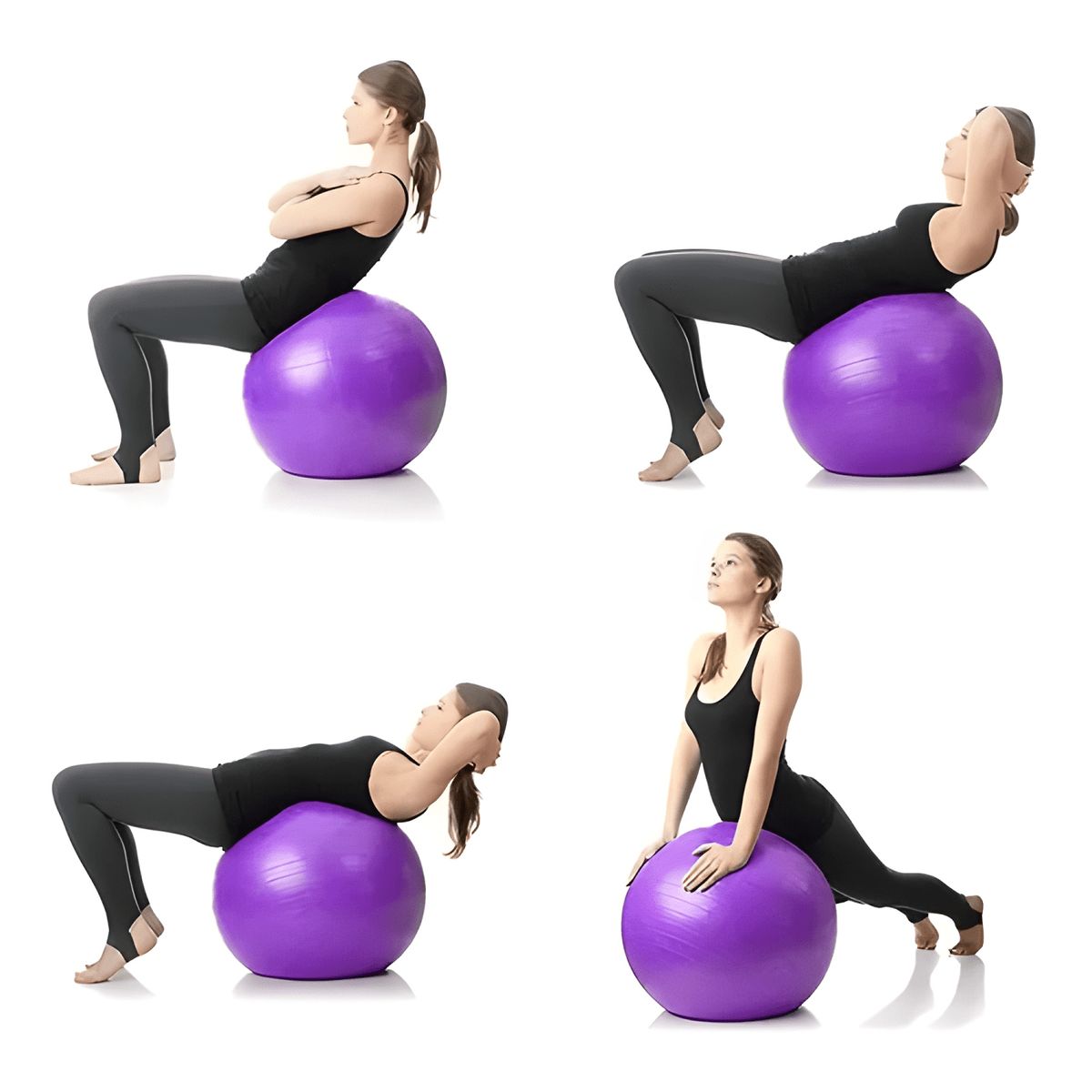 GENERICO - Set balon pelota yoga pilates 65cm + inflador
