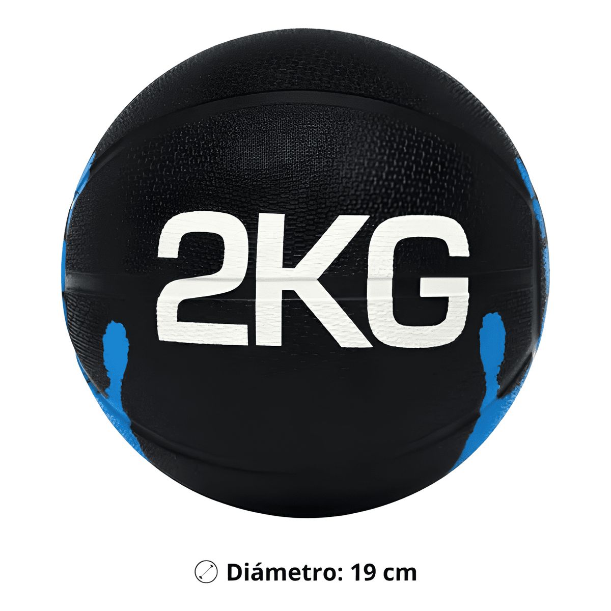 GENERICO - Balón medicinal 2kg para ejercicio con rebote