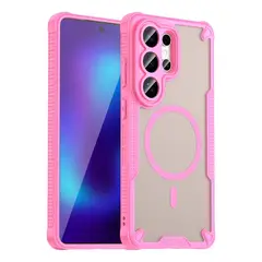 GENERICO - Funda Reforza Carga Magnética Compatible con Samsung Galaxy S26 Ultra Rosa