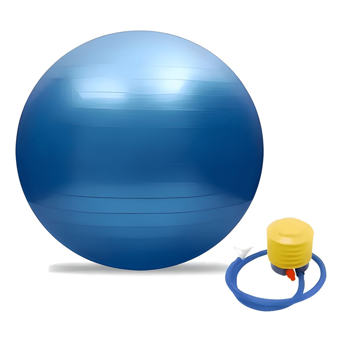 GENERICO - Pelota balon 75 cm pilates yoga + inflador pelotas Azul