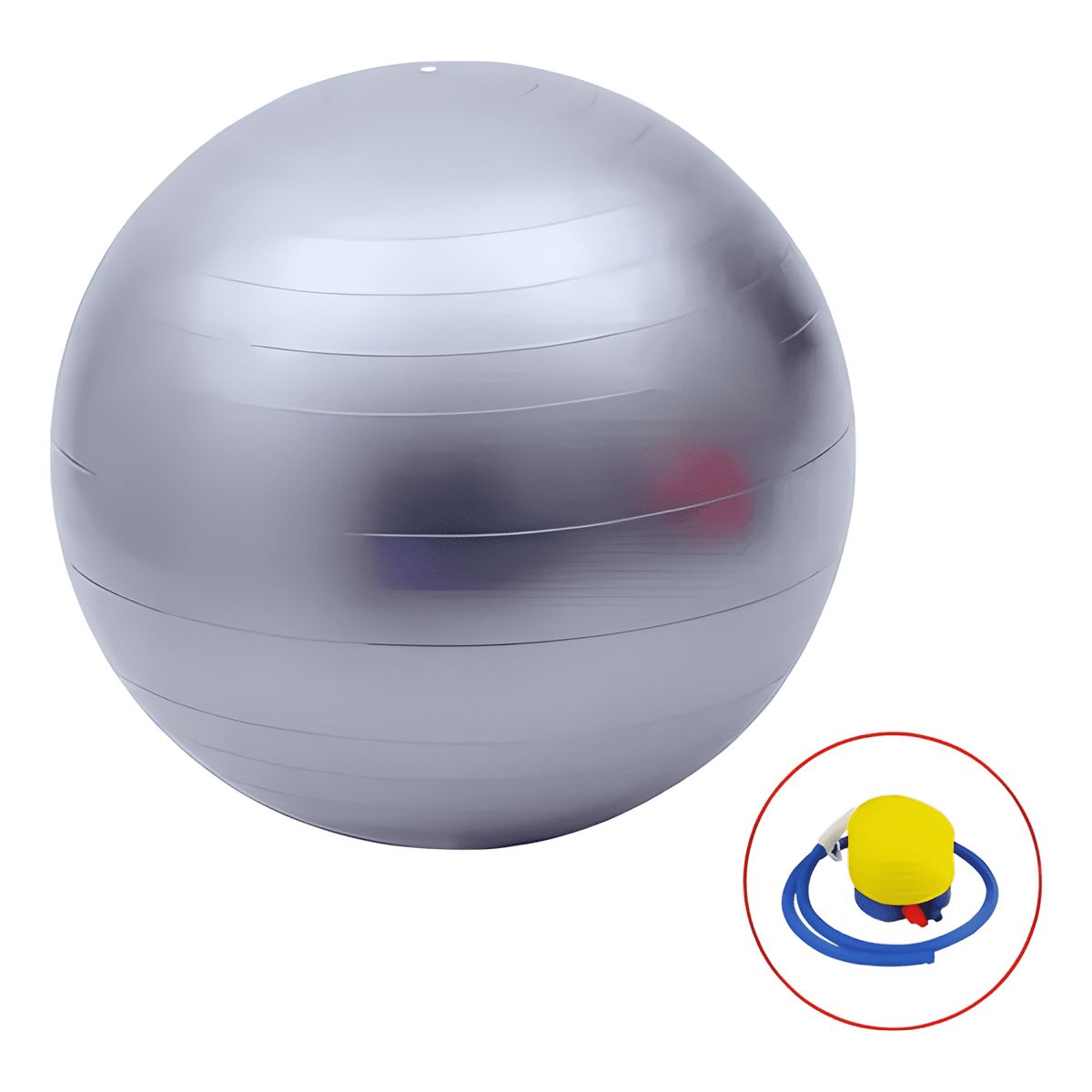 GENERICO - Pelota balon 75 cm pilates yoga + inflador pelotas 2