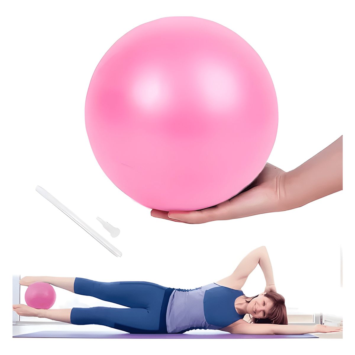 GENERICO - Pelota balón pilates yoga 25cm ejercicios lisa