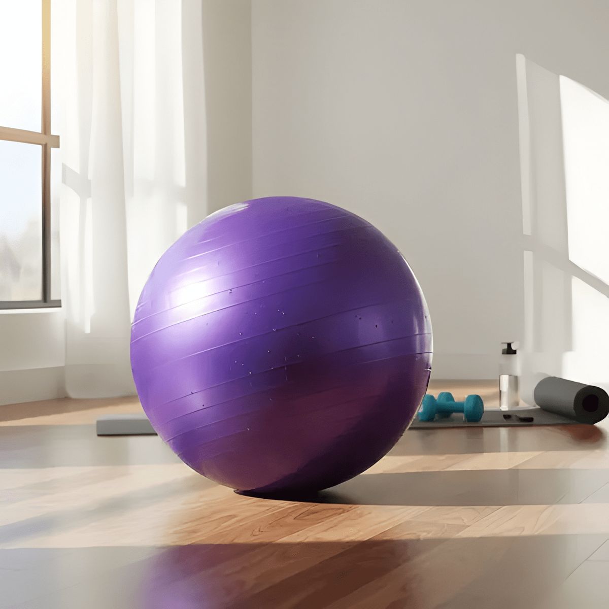 GENERICO - Balón pilates 55 cm + inflador - yoga & pilates