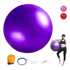 GENERICO - Pelota de pilates rakrose 55 cm con inflador unidad Violeta