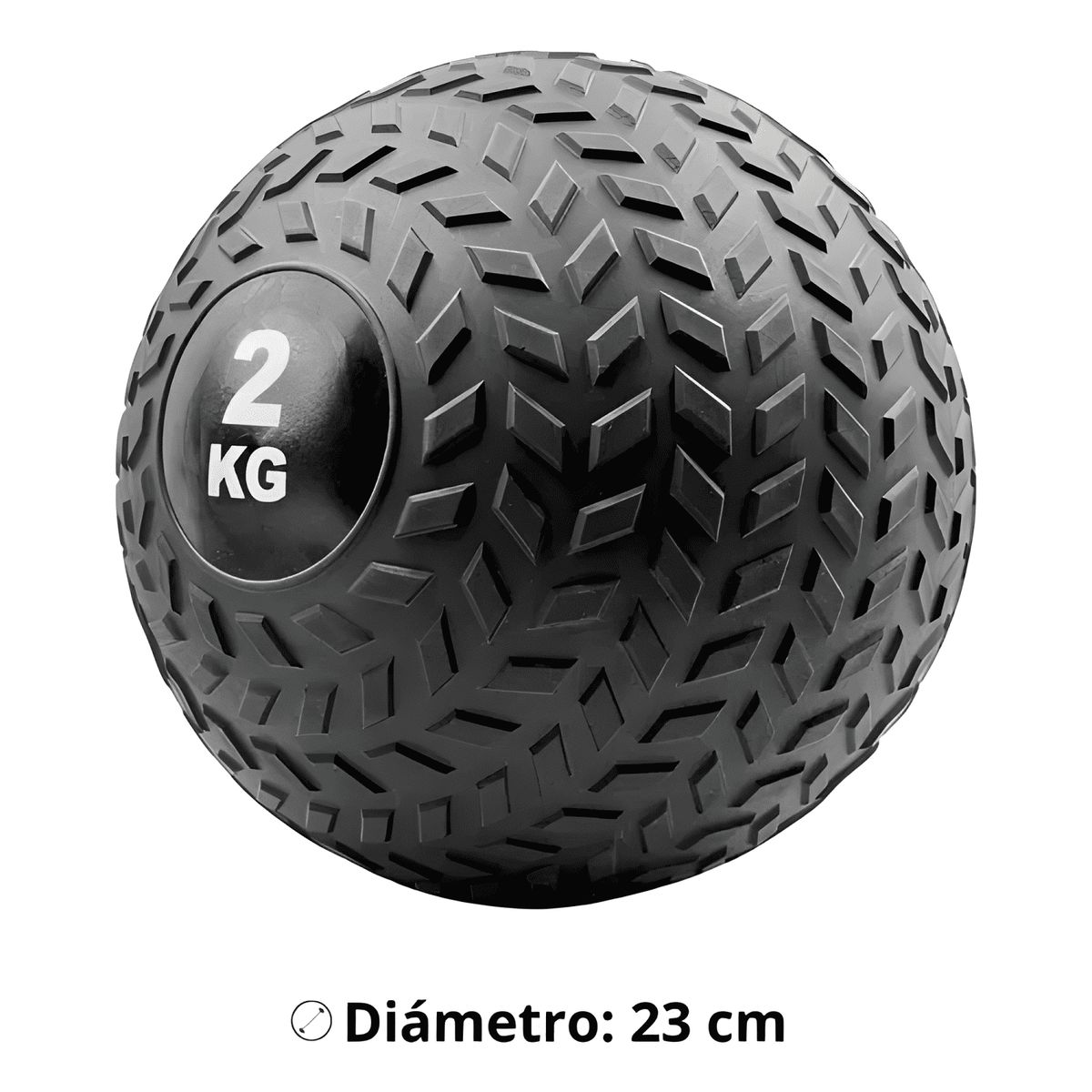GENERICO - Balón medicinal 2kg para entrenamiento crossfit  slam ball