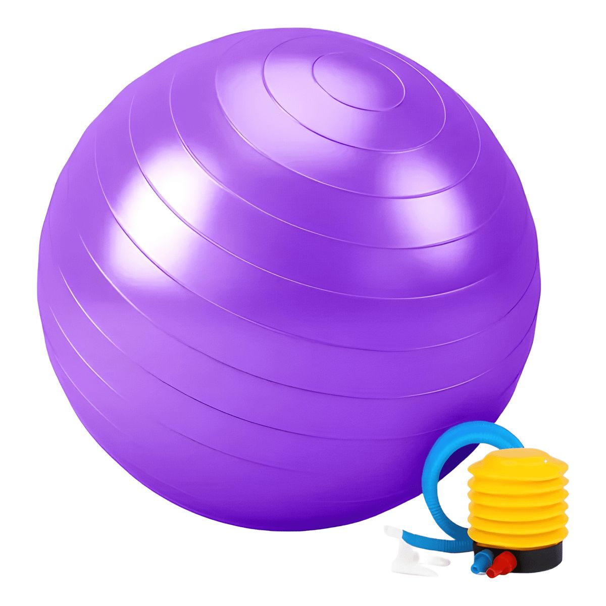 GENERICO - Set balon pelota yoga pilates 65cm + inflador